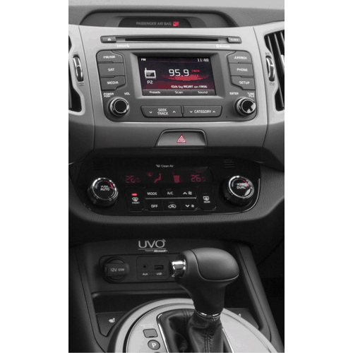 Použitie rámčeka autorádia Kia Sportage III 08/2010-