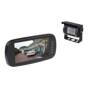 AHD kamerový systém 12V / 24V - 7" LCD monitor na zrkadlo s kamerou / 15m kábel (2x 4-PIN)
