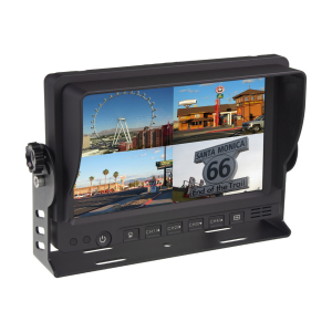 AHD monitor 7" - s kvádrátorem a 4x 4PIN vstupy 12/24V