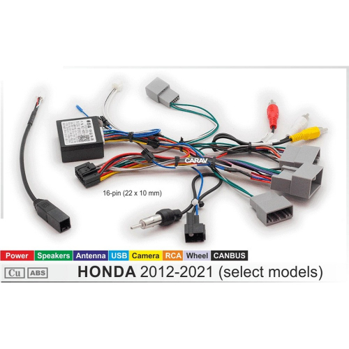 Použitie adaptéra z volantu Honda 2012-2021 pre autorádiá Android 7", 9", 10"