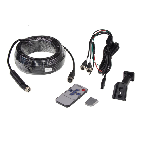 Príslušenstvo kamerového systému s 7" LCD monitorom na držiak zrkadla, kamerou a 15m káblom