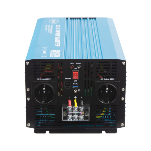Vstupy 5000W sínusového meniča napätia z 12V DC na 230V AC s USB portom