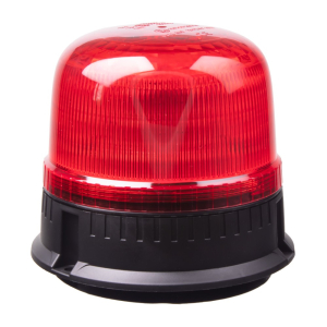 Červený LED maják 12/24V - 24x LED / magnet / ECE R65 (ø 139 x 125 mm)