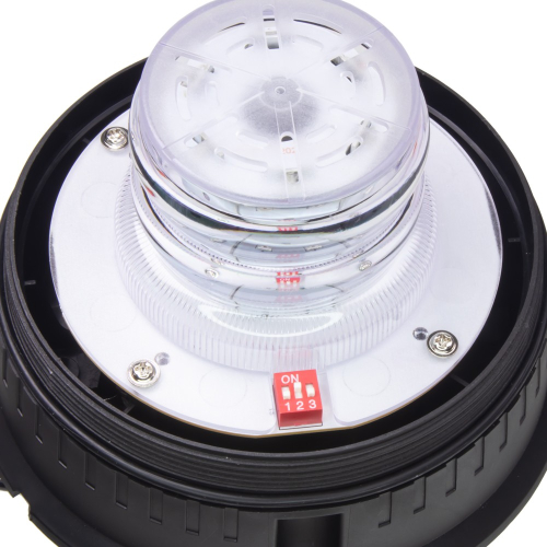 Změna režimů blikání magnetického 12/24V červeného LED majáku ECER65