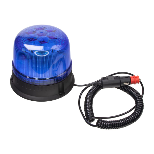 Magnetický 12/24V modrý LED maják, ECER65