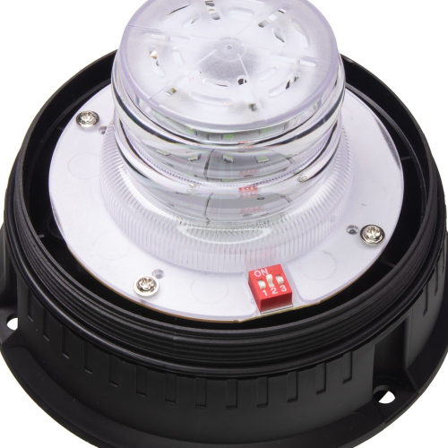 Zmena režimov blikania magnetického 12/24V modrého LED majáka ECER65