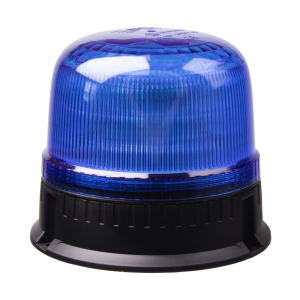 Modrý LED maják 12/24V - 24x LED / na pevnú montáž / ECE R65 (ø 139 x 125 mm)