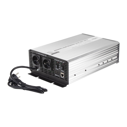 Sínusový menič napätia UPS 2000W 12/230V + nabíjačka 12V/15A
