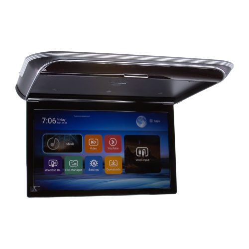 Čierny 17,3" stropný LCD monitor s Androidom,HDMI,diaľkovým ovládaním so snímačom pohybu