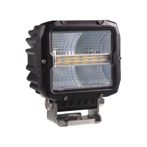 Bielo-oranžové 12/24V pracovné LED svetlo 60W,ECER65 s pozičným svetlom