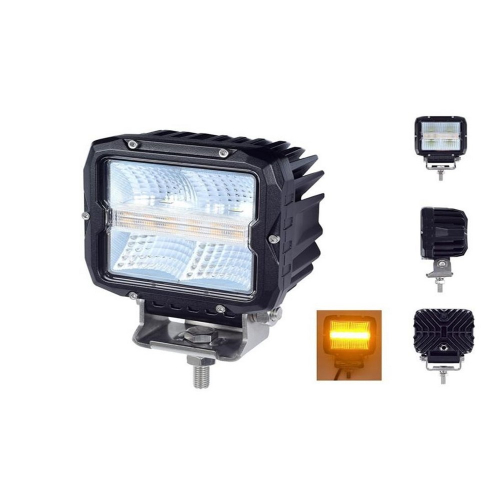 Použitie 12/24V pracovného 60W LED svetla s oranžovým LED predátorom ECER65 a pozičným svetlom