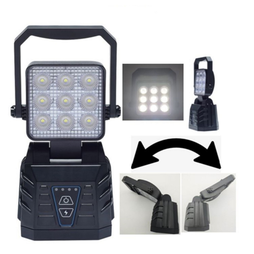 Použitie nabíjacieho 9x LED pracovného LED svetla s magnetom