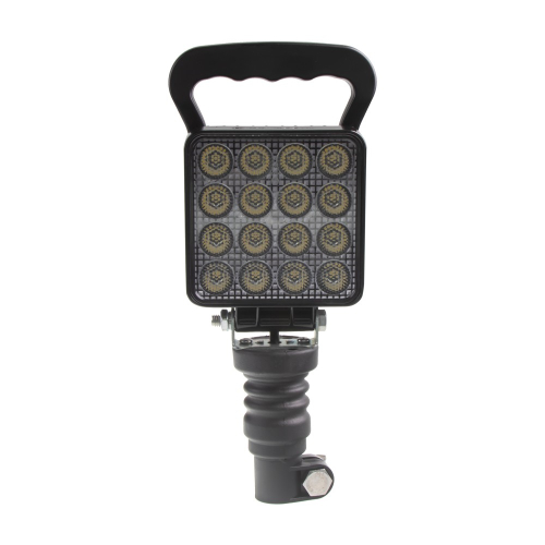 LED svetlo hranaté, biele, 16x3W, na hrot, ECE R10