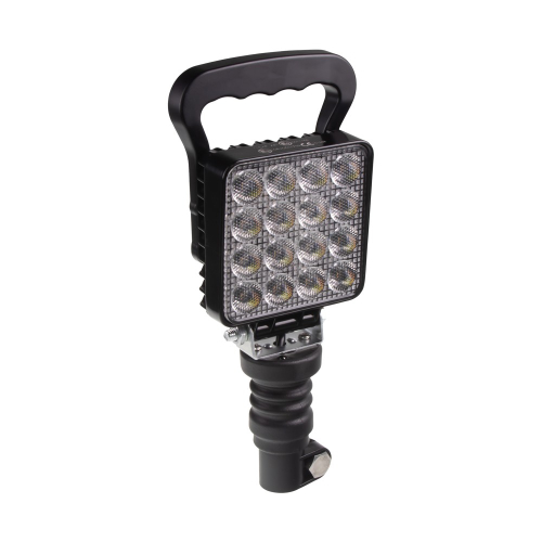 Bielo-oranžové 12/24V pracovné LED svetlo na držiak