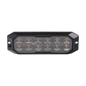 Výstražné oranžové LED svetlo 12V / 24V - 12x3W LED predátor ECE R65 (129x40x15mm)