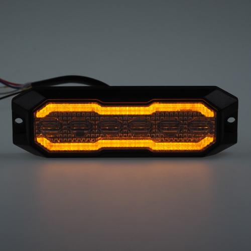 Oranžové obrysové LED svetlo výstražného predátora 12-24V ECER65