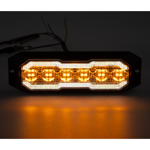PROFI výstražné/pozičné LED svetlo, oranžové + biele, 12-24V, ECE R65