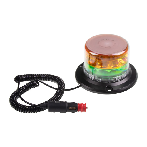 12/24V zeleno-oranžový 24xLED maják s magnetom