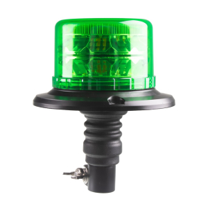 LED maják 12/24V - zelený / 24x LED / na hrot (150x85mm)