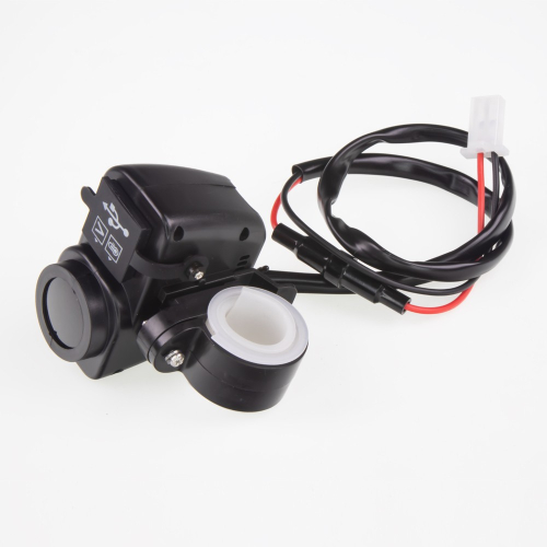 Motocyklová 2xUSB nabíjačka s voltmetrom a teplomerom