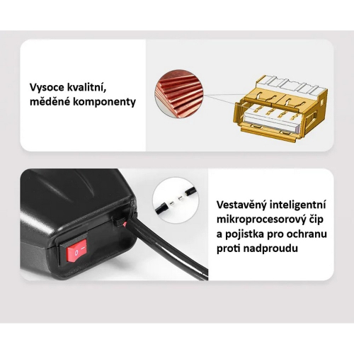 Funkcie dvojitej USB nabíjačky s teplomerom a voltmetrom pre motocykle a štvorkolky