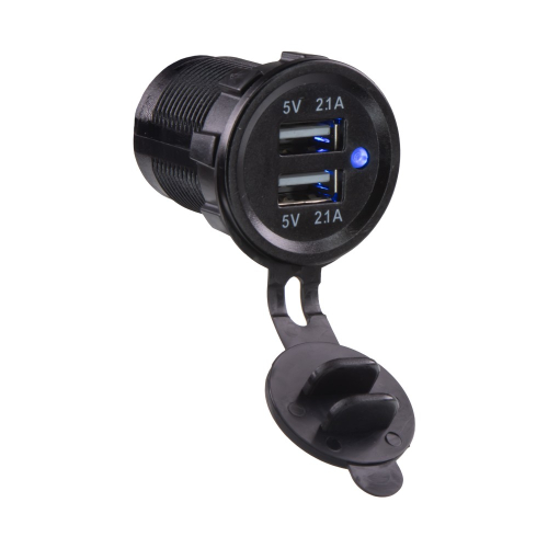 2x USB zásuvka, 12/24V, 2 x 2,1A