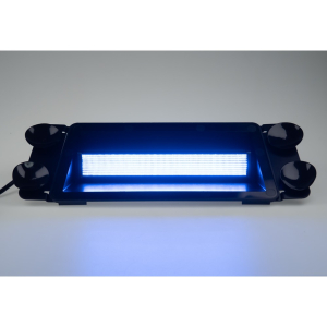 Vnitřní modrý LED predátor - 24x 1,5W / ECE R65 (332x116x76mm)