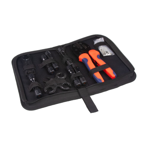 Obal náradia pre fotovoltaiku a solárne panely s konektormi MC4