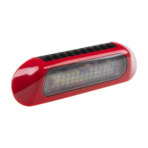 LED svetlo nástenné / cúvacie - biele 57W / 10-30V / R10, R148 / červený kryt (236x80x37mm)