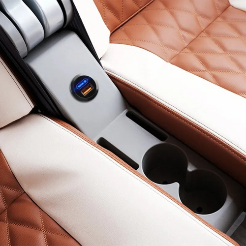 Použitie okrúhlej 12/24V nabíjačky USB QC3.0 do auta