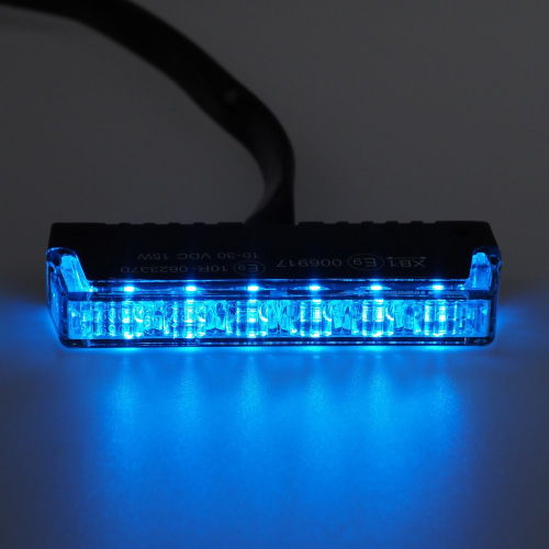 Modro-červený 18x3W LED predátor 12-24V