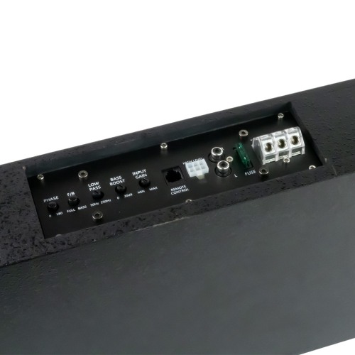 Vstupy dvojitého SLIM 400W subwoofera do auta