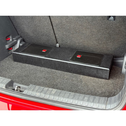 Použitie dvojitého SLIM 400W subwoofera do auta
