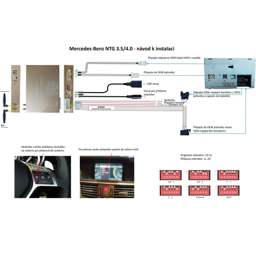 Montáž adaptéra CarPlay/Android Auto pre Mercedes-Benz so systémom NTG 3.5