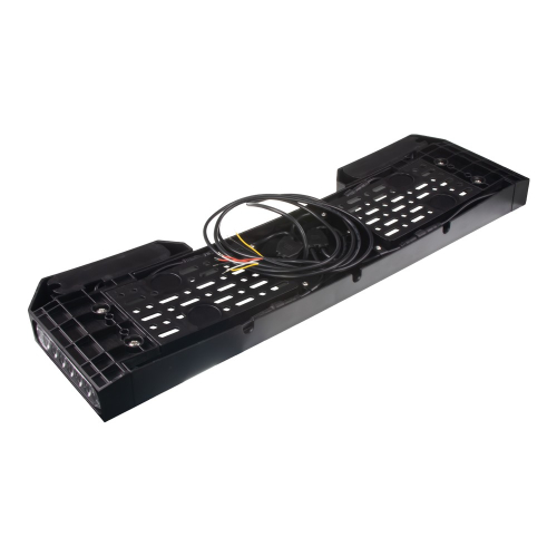 Uchytenie prehnutého oraňžového LED predátora pod ŠPZ 12-24V,ECER65