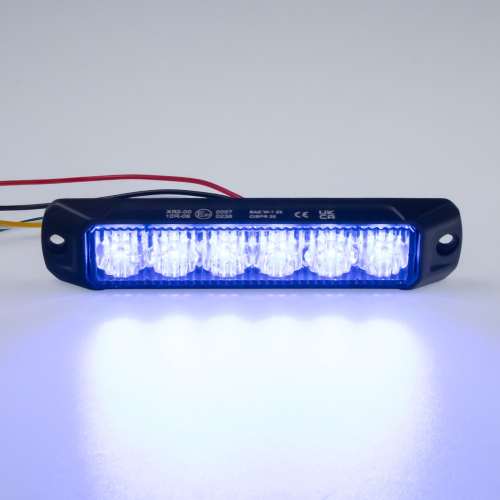 PROFI výstražné LED svetlo vonkajšie, modré, 12-24V, ECE R65