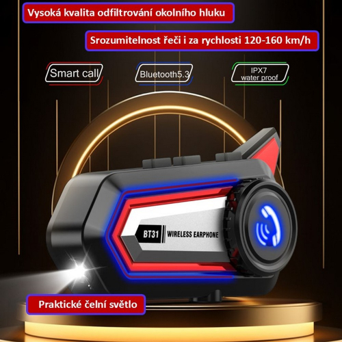 Funkcie univerzálnej Bluetooth Handsfree sady do helmy pre motocykel
