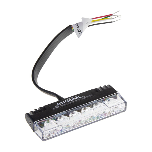 Červený výstražný SLIM LED predátor do mriežky 12-24V,ECER65