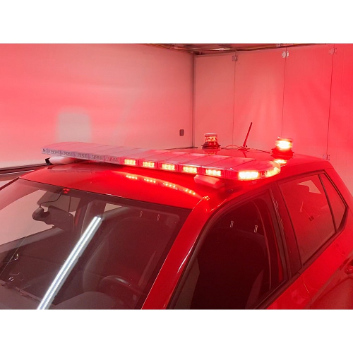 Použitie modro-červeného LED majáka 12-24V,ECER65