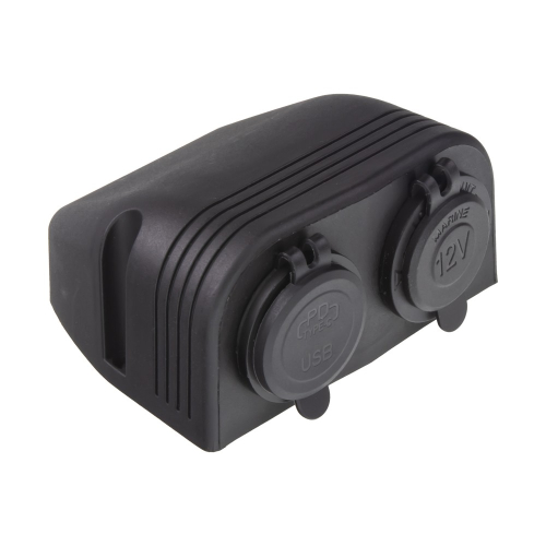 Použitie USB QC3.0, USB-C a CL nabíjačky 12/24V s panelom