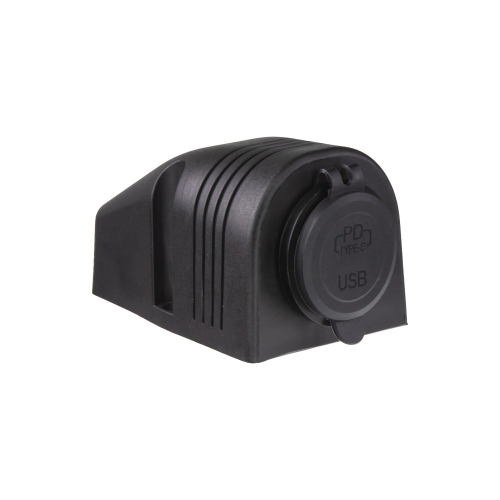 Použitie 12/24V nabíjačky USB QC3.0 + USB-C s prídavným panelom