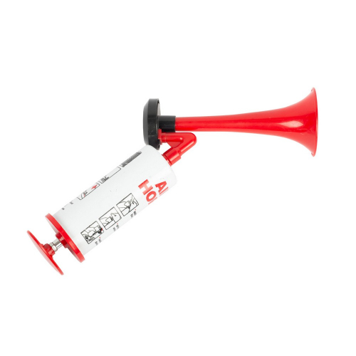 Vzduchový klaksón s ručnou pumpou Air Horn Red