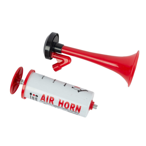 Vzduchová fanfára s ručnou pumpou Air Horn Red