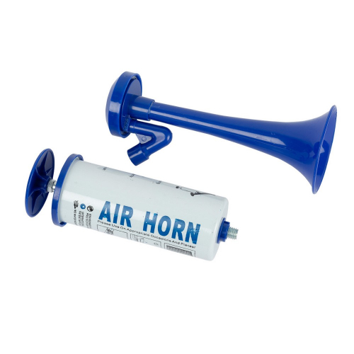 Vzduchová fanfára s ruční pumpou Air Horn Blue