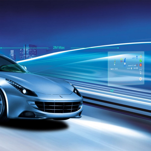 Montáž HEAD UP DISPLEJA so zobrazením CarPlay a Android Auto, reflexná doska