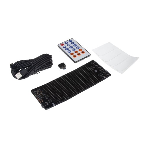 Rozměry Matrix LED panelu ďáblovy oci "Devil eyes", 7 x 18cm