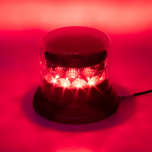 Červený LED maják 1,4m modro-červenej LED rampy ECER