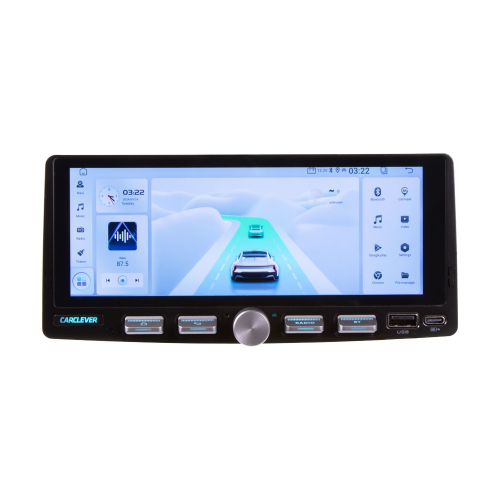 Navigácia multimediálneho 1DIN autorádia s 6,86" LCD, Android, WI-FI, GPS, CarPlay, Bluetooth, 3xUSB 1xUSB-C