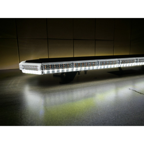 Biele svetlo LED rampy 1080mm, oranžovo červeno / modrá + bielej, 10-30V, ECE R65
