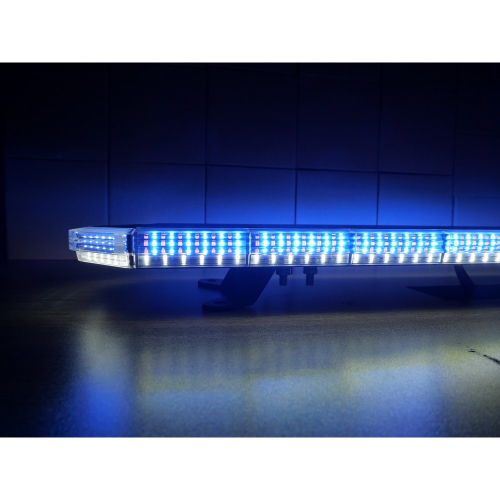 Modro-biele svetlo LED rampy 1240mm, oranžovo červeno / modrá + bielej, 10-30V, ECE R65